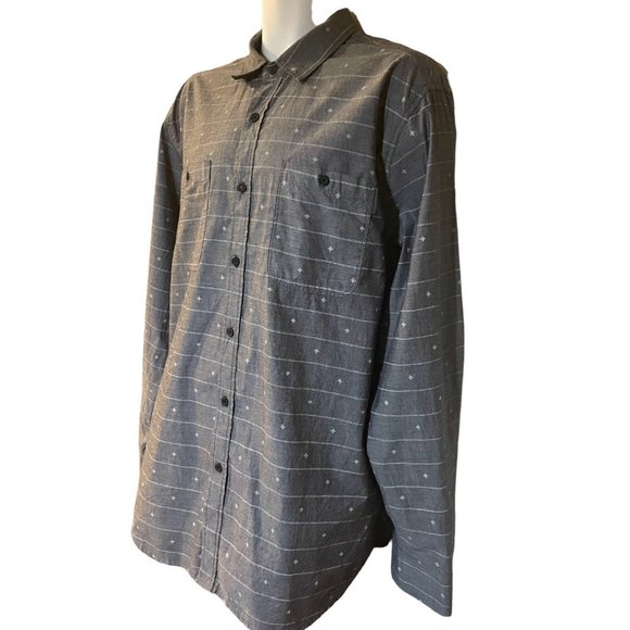Howe Creative Workforce Houdini Shirt Size XXL Gray White Geo Print NWT $89 - Picture 4 of 8